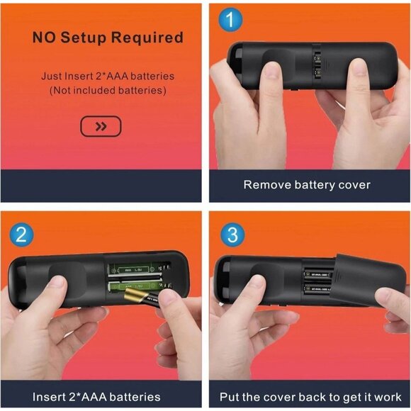 2 Pack New Remote Control Replacement for All Roku TV TCL/Hisense/Onn Roku - Picture 4 of 5